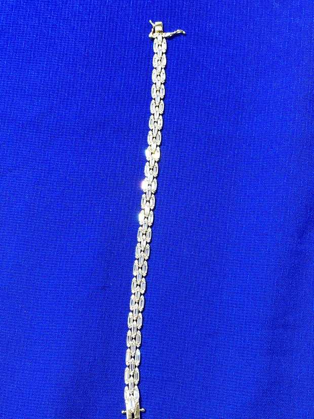 Square link Silver Bracelet