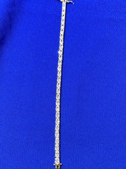 Oval Cubix Stone Bracelet