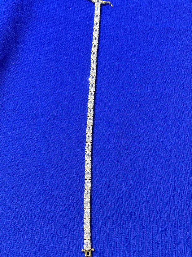Oval Cubix Stone Bracelet
