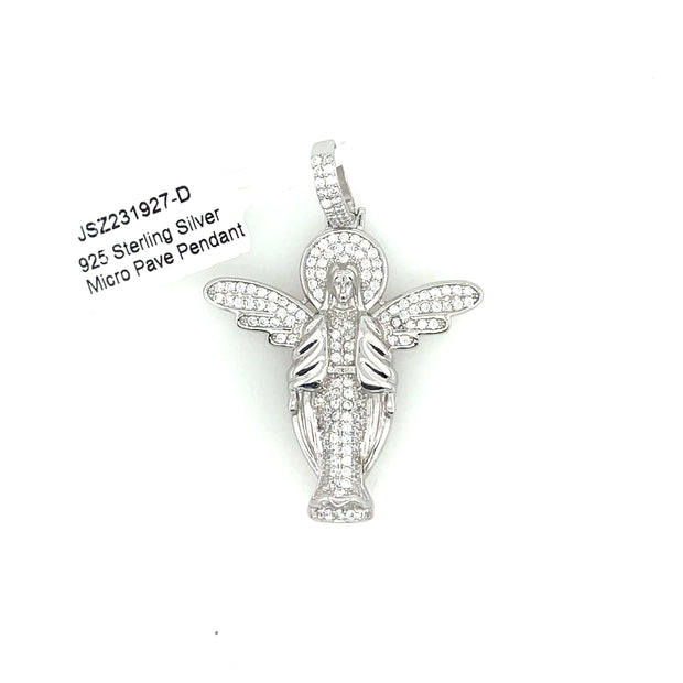 Angel Wings Silver Pendant