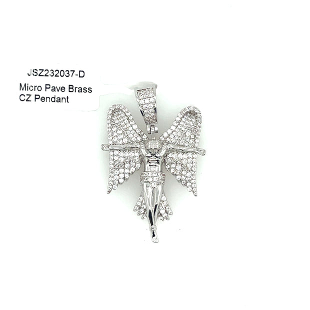 Jesus Wings Brass Pendant